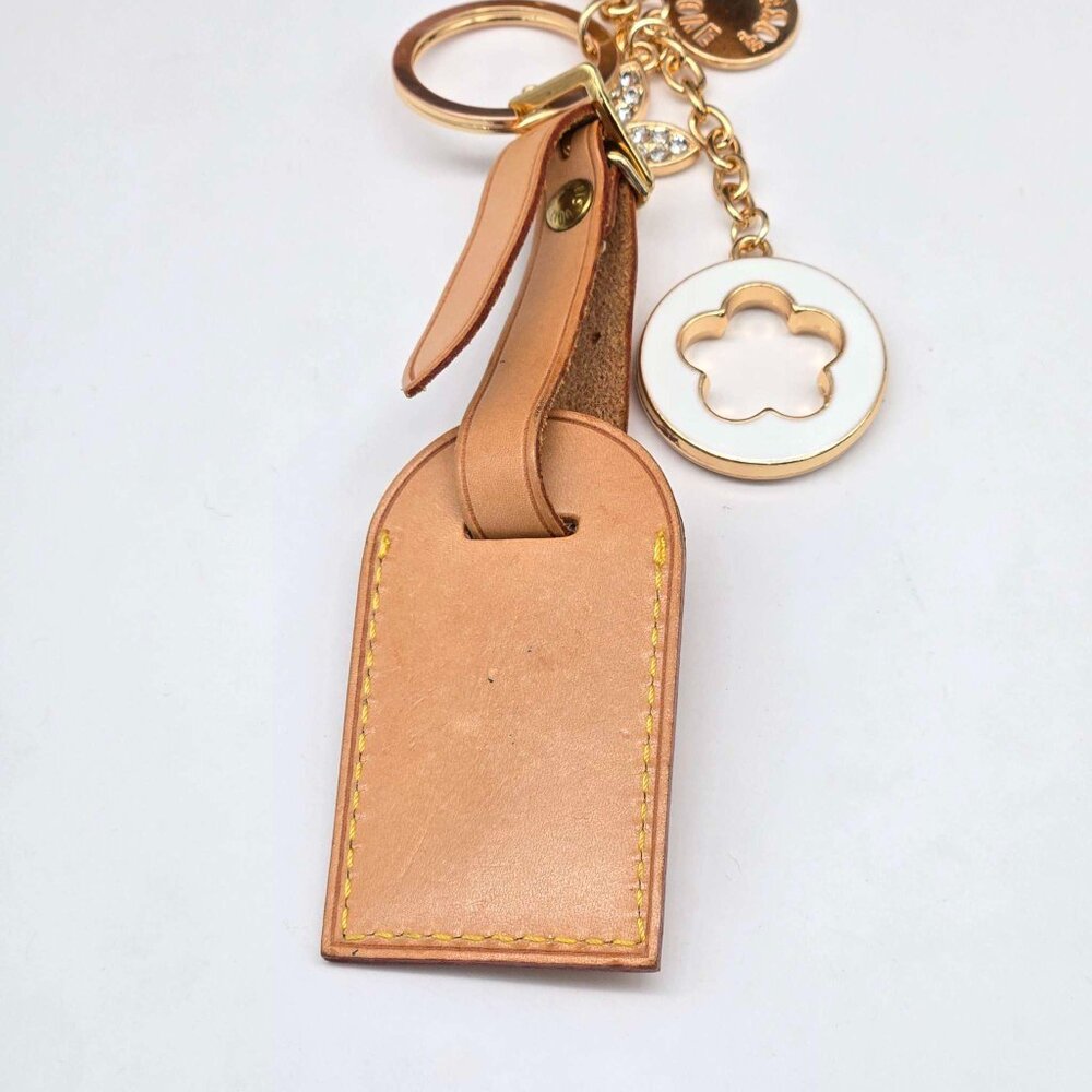 Authentic Louis Vuitton Luggage Tag with Unbranded Keycharm, Keychain, Bagcharm - Picture 8 of 8